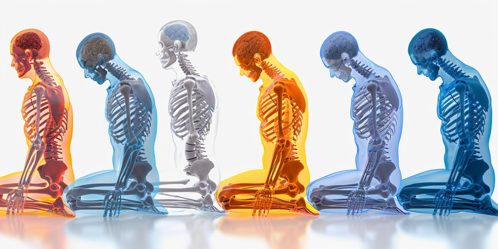 Illustration depicting individuals who may be at risk of experiencing back pain, such as those with sedentary lifestyles or physically demanding occupations.